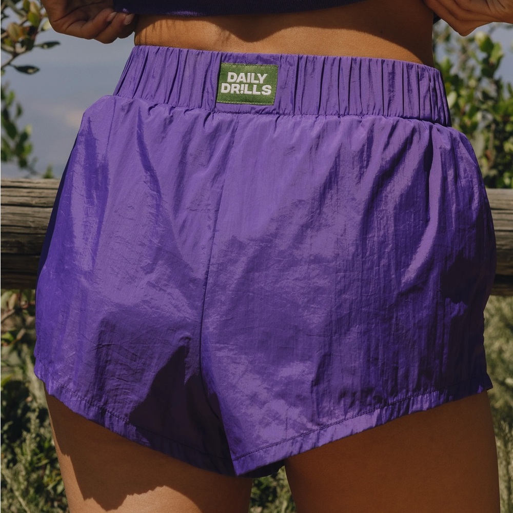 Daily Drills Women's Purple Athletic Shorts